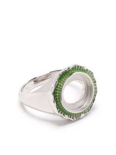 Maria Black кольцо Moss с изумрудами