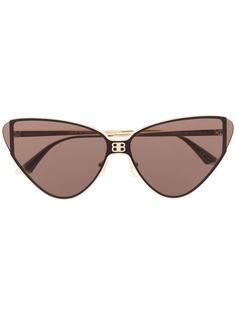Balenciaga Eyewear солнцезащитные очки Shield 2.0 в оправе кошачий глаз