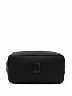 Longchamp несессер с нашивкой-логотипом