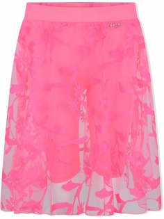 Pinko Kids полупрозрачная кружевная юбка