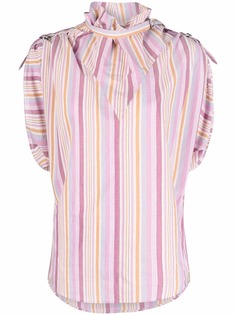 Isabel Marant полосатая рубашка с оборками