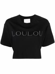 Loulou укороченная футболка с логотипом