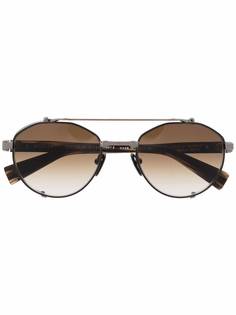Balmain Eyewear солнцезащитные очки-авиаторы с затемненными линзами