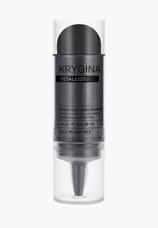 Тени для век Krygina Cosmetics Рассыпчатый пигмент Metallized Black Silk, 10 г