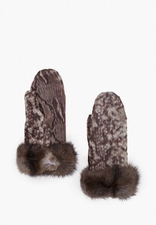 Варежки Mex-Style с отделкой из меха соболя