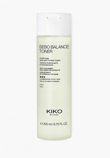 Лосьон для лица Kiko Milano очищающий и матирующий, SEBO BALANCE TONER, 200 ML