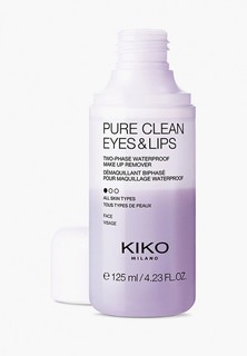 Средство для снятия макияжа Kiko Milano PURE CLEAN EYES & LIPS, 125 мл