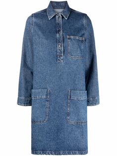 A.P.C. джинсовое платье-рубашка мини