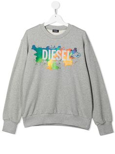 Diesel Kids толстовка с логотипом