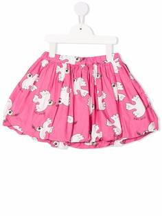 Mini Rodini расклешенная юбка Dove из органического хлопка