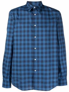 ASPESI клетчатая рубашка с длинными рукавами