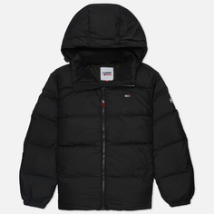 Мужской пуховик Tommy Jeans Essential Down Hooded, цвет чёрный