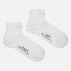 Комплект носков Levis 2-Pack Mid Cut, цвет белый, размер 43-46 EU