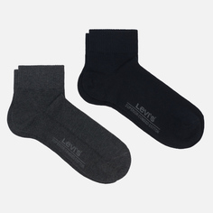 Комплект носков Levis 2-Pack Mid Cut, цвет комбинированный, размер 39-42 EU