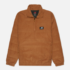 Мужская куртка анорак New Balance Athletics Winterized, цвет коричневый