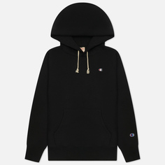 Женская толстовка Champion Reverse Weave C Logo Hoodie Regular Fit, цвет чёрный