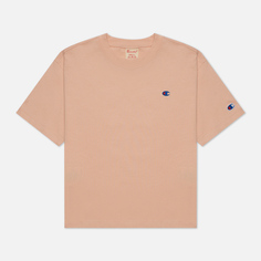 Женская футболка Champion Reverse Weave C Logo Cropped Custom Fit, цвет розовыйS