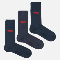 Комплект носков Levis 3-Pack Regular Cut, цвет комбинированный, размер 43-46 EU