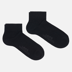 Комплект носков Levis 2-Pack Mid Cut, цвет чёрный, размер 39-42 EU