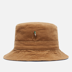 Панама Polo Ralph Lauren Multicoloured Signature Embroidered Pony Corduroy, цвет бежевый