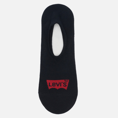 Комплект носков Levis 3-Pack Footie High Rise, цвет чёрный, размер 39-42 EU
