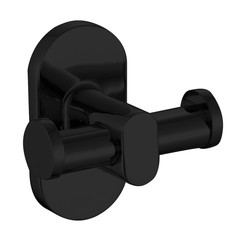 Крючки и планки для ванной комнаты крючок VITARTA Selena двойной цинк/хром черный