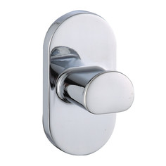 Крючки и планки для ванной комнаты крючок VITARTA Selena одинарный цинк/хром белый