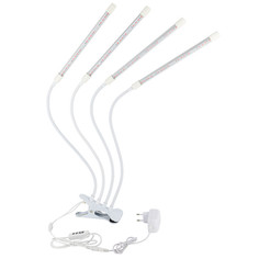 Лампы настольные для растений светильник д/растений ARTSTYLE на прищепке 25Вт LED 4 лампы белый