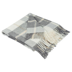 Пледы плед ESTIA 140х200см шерсть 90% серый, арт.1015.00096