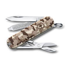 Нож-брелок victorinox classic sd "desert camouflage" бежевый камуфляж 0.6223.941