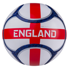 Мяч футбольный JOGEL Flagball England, для газона, 5-й размер, белый/красный [ут-00016953]
