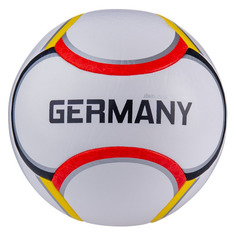 Мяч футбольный JOGEL Flagball Germany, для газона, 5-й размер, белый/красный [ут-00016950]