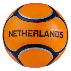 Мяч футбольный JOGEL Flagball Netherlands, для газона, 5-й размер, оранжевый/черный [ут-00016954]