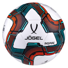 Мяч футбольный JOGEL Inspire, для твердых покрытий, 4-й размер, белый/черный [ут-00017617]