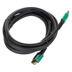 Кабель соединительный аудио-видео 012392, HDMI (m) - HDMI (m) , ver 2.1, 3м, GOLD, черный Noname