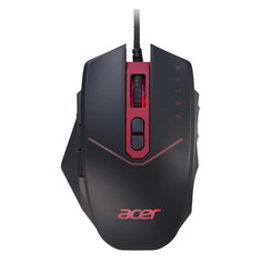 Мышь Acer Nitro NMW120, игровая, оптическая, проводная, USB, черный и красный [gp.mce11.01r]