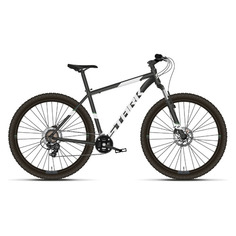 Велосипед STARK Hunter 27.2 HD (2021), горный (взрослый), рама 16", колеса 27.5", черный/белый, 15.9кг [hd00000656]