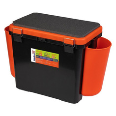 Ящик рыболовный HELIOS FishBox 19, оранжевый/черный