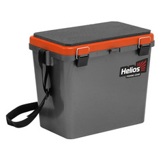 Ящик рыболовный HELIOS HS-IB-19-GO-1, серый/оранжевый