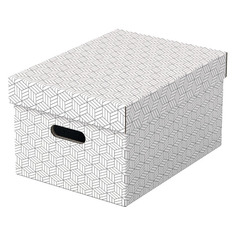Короб для хранения Esselte M, 265x205x365, картон, белый , 3шт [628282]