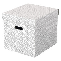 Короб для хранения Esselte Куб, 320x315x365, картон, белый , 3шт [628288]