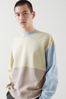 СВИТШОТ ОВЕРСАЙЗ В СТИЛЕ КОЛОР-БЛОК COS