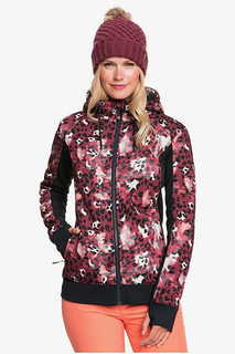 Женская флисовая толстовка на молнии Frost Printed Roxy