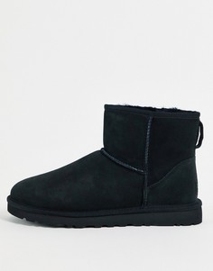 Классические ботинки мини из овечьей шкуры черного цвета Ugg-Черный цвет
