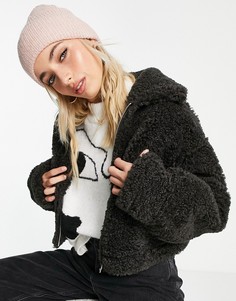 Розовая шапка-бини в рубчик Accessorize-Розовый цвет