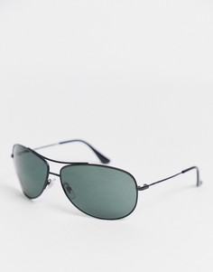 Солнцезащитные очки-авиаторы в черной оправе Ray-Ban-Черный цвет