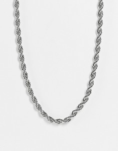 Витое серебристое ожерелье ALDO Umohagan-Серебристый