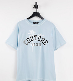 Голубая футболка с аппликацией The Couture – эксклюзивно для ASOS-Голубой