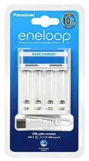 Зарядное устройство для аккумуляторов Panasonic USB Basic Charger (белый)