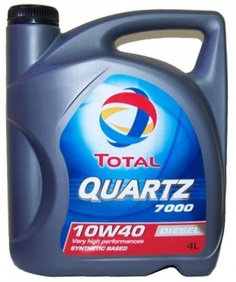 Моторное масло TOTAL Quartz Diesel 7000 10W-40 4 л